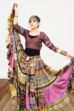 Digital print patchwork Skirt