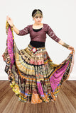Digital print patchwork Skirt