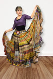 Digital print Patchwork skirt
