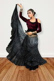 Lurex 3 tone skirt shades of Grey l 100% Viscose