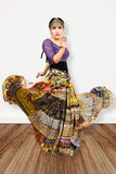 Digital print Patchwork skirt
