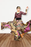 Digital print patchwork Skirt