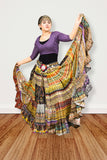 Digital print Patchwork skirt