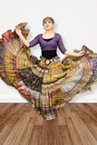 Digital print Patchwork skirt