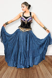 Lurex solid Skirt blue