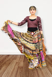 Digital print patchwork Skirt