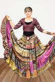 Digital print patchwork Skirt