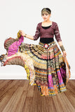 Digital print patchwork Skirt