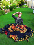 Tribal banarsi skirt sunset