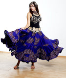 Digital print Skirt Dark Blue