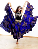 Digital print Skirt Dark Blue