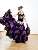 Digital print Skirt Purple