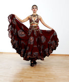 Digital print Skirt burgundy