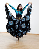 Digital print Skirt Black