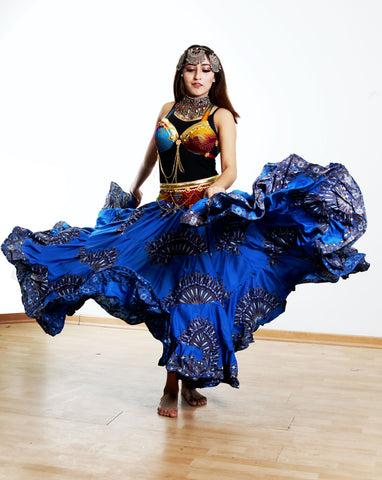 Digital print Skirt Blue