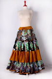 Printed skirt Brown
