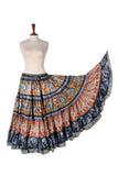 Digital print Skirt Peacock Design