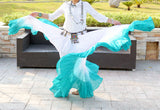 2 tone skirt turqouise/white