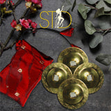 Finger Cymbals / Zills Antique Gold finish 100% Brass 4 pcs Set