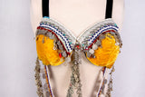 Double Drape Bra Belt Yellow