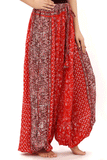 Jodha Maharani Bloomer 100% Cotton red orange