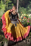 Jodha Maharani Skirt 2 tone yellow/orange