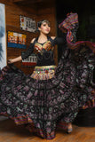 Block print funky paisley skirt with Padma border