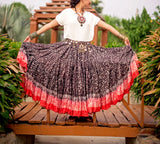 Blockprint Skirt Tulip