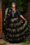 Block print skirt Cotton Jaquard Assuit Skirt