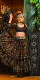 Block print skirt