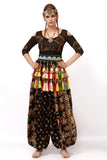 Bloomer Oriental Border Black/Gold