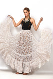 White lace skirt