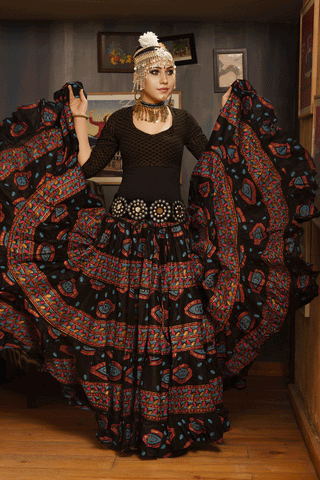 Block print skirt Sahar