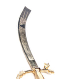 Belly dance Dragon sword golden Blade with golden handle