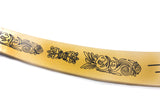 Beginner Belly dance Sword Gold With Black Design