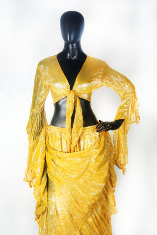 Lurex Tie on top yellow