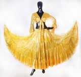 Lurex solid Skirt yellow