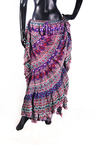 Digital Printed Skirt purple