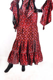 Tribal 2 pcs blouse and wrapskirt set