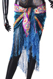 Mirror Hip scarf Blue