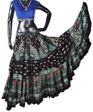 Block print Skirt New Collection 2018 Green /Turquoise