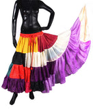 Patchwork Skirt made from Lurex Sari Fabrics