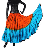 Two Tone  Bollywood skirt with Tiger stripes