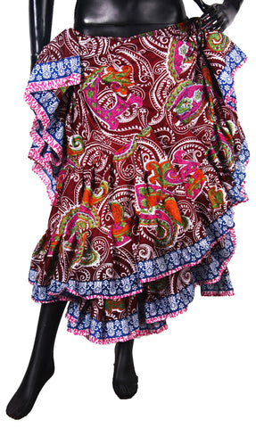 Block Print Skirt Paisley design