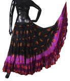 Jaquard bindi Skirt Black/magenta