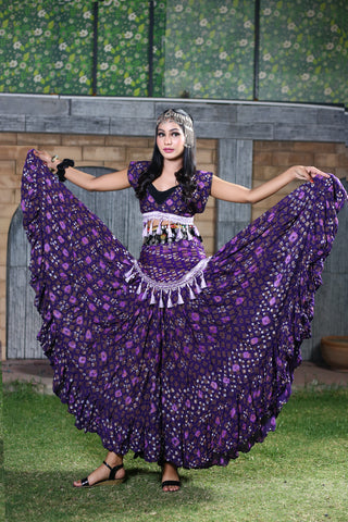 Block print Jaipur Choli/halter top purple