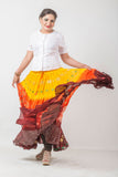 Senoritas skirt  Yellow/Orange/Burgundy