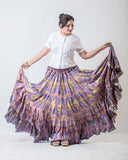 Digital Printed Skirt Shades Of Purple