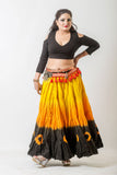 Black drop shoulder Cotton Lycra Choli