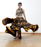 Block print skirt Beauty 4 Border skirt with shiny trim
